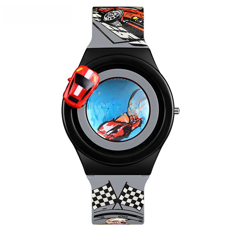 Rotatable Car Design Childrens Digital Watch