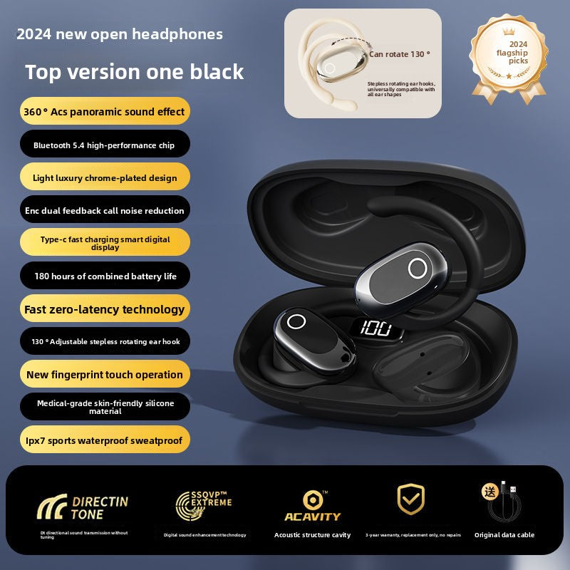 Rotatable Ear-Mounted Bluetooth Headset