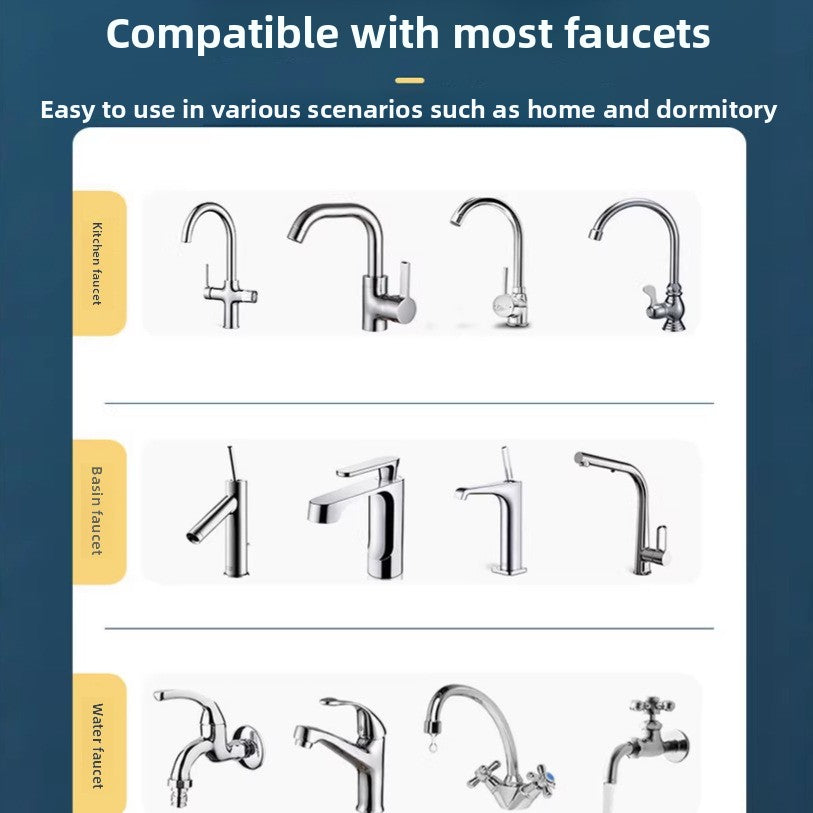 Rotatable Faucet Filter with Water Purification
