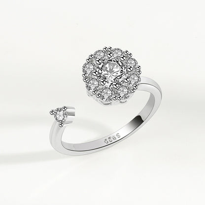 Rotatable Geometric Fashion Ring