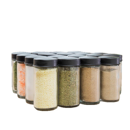Rotatable Glass Spice Bottle Rack
