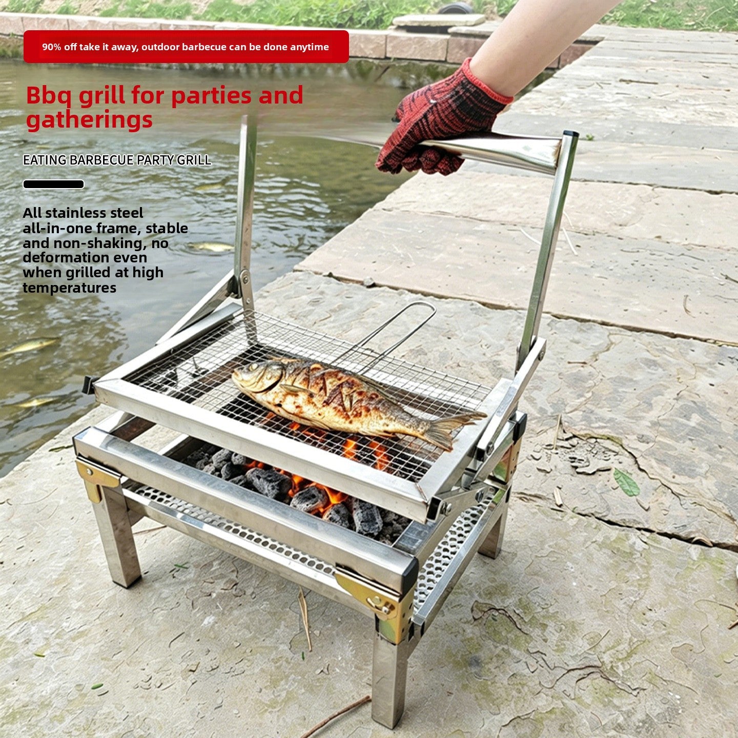 Rotatable Home Barbecue Grill