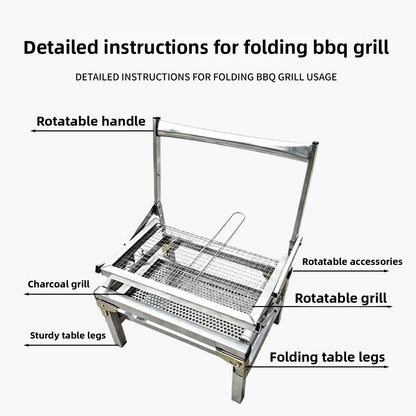 Rotatable Home Barbecue Grill