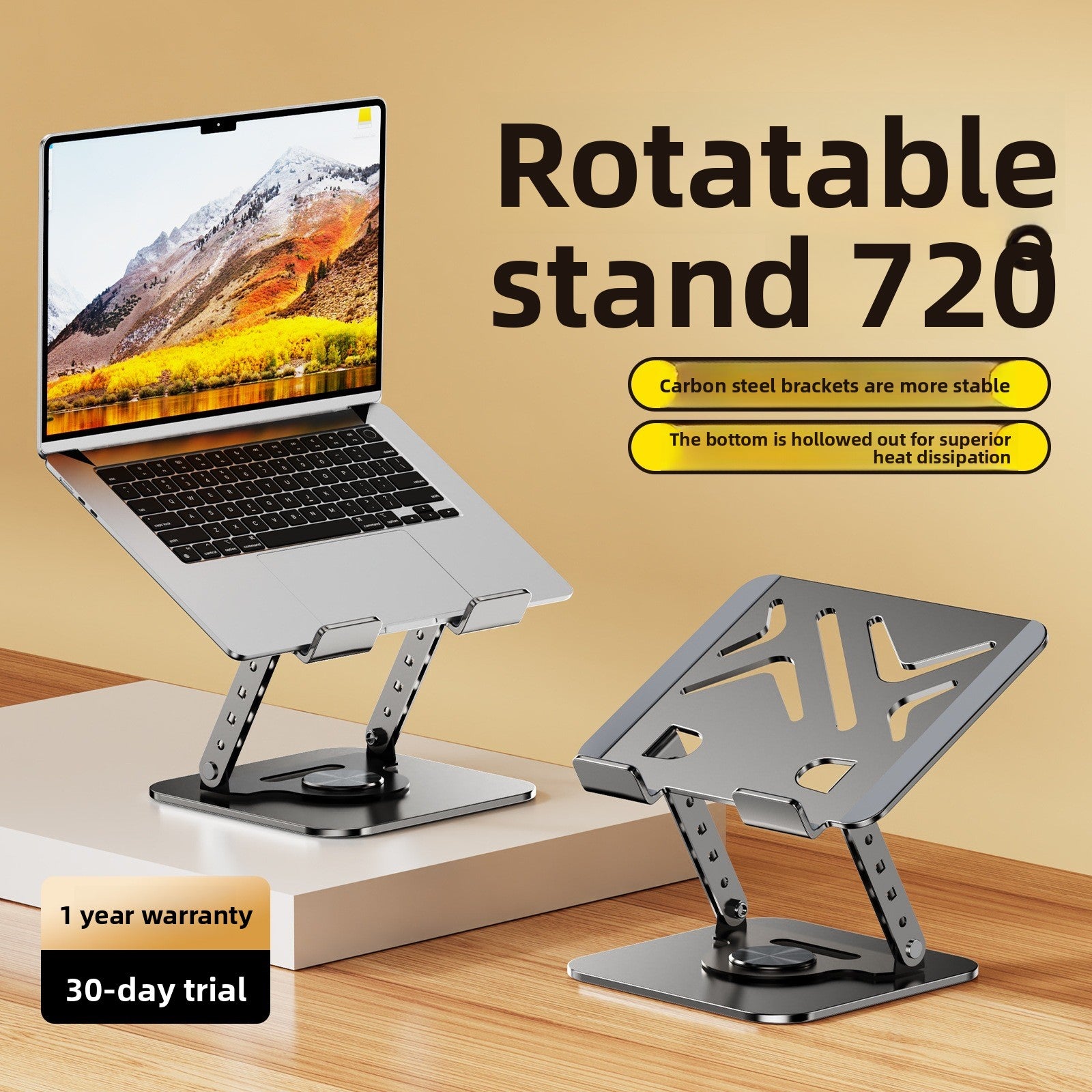 Rotatable Laptop Stand with Cooling Fan