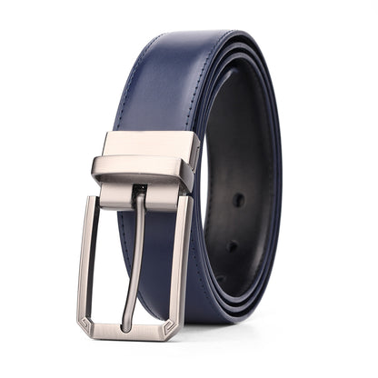 Rotatable Pin Buckle Leather Belt