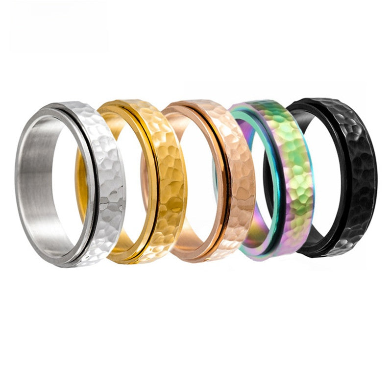 Rotatable Pleated Stainless Steel Ring
