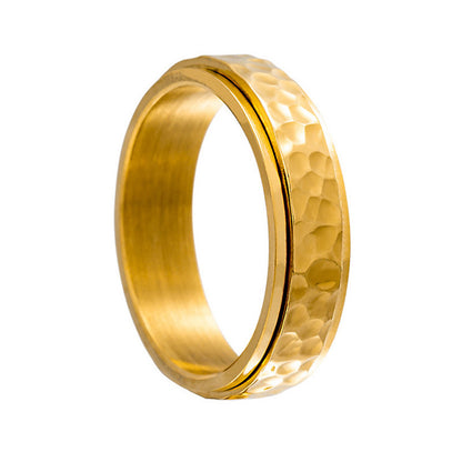 Rotatable Pleated Stainless Steel Ring
