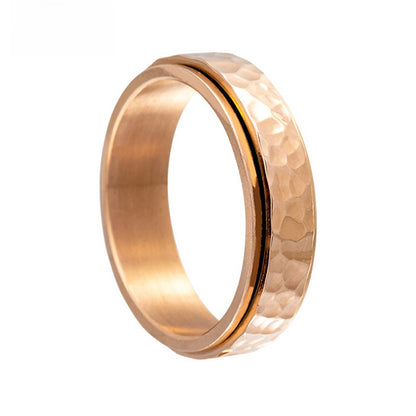 Rotatable Pleated Stainless Steel Ring