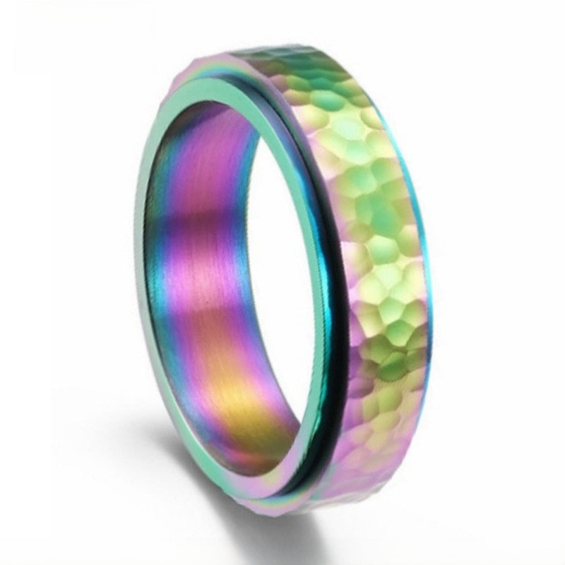 Rotatable Pleated Stainless Steel Ring