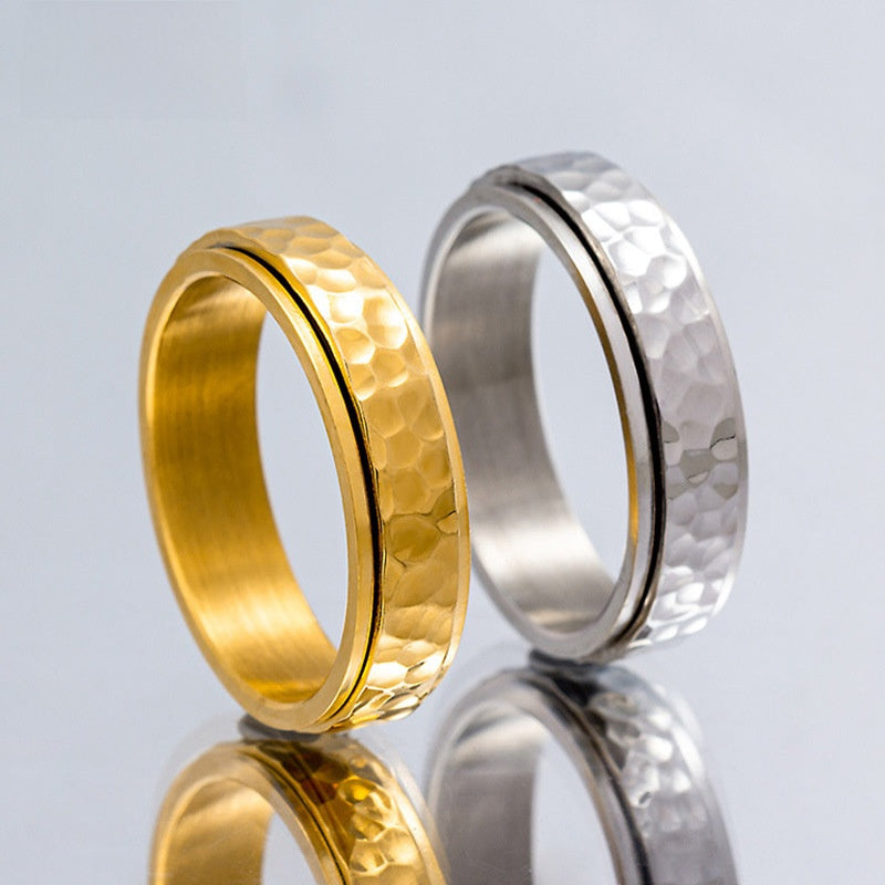 Rotatable Pleated Stainless Steel Ring