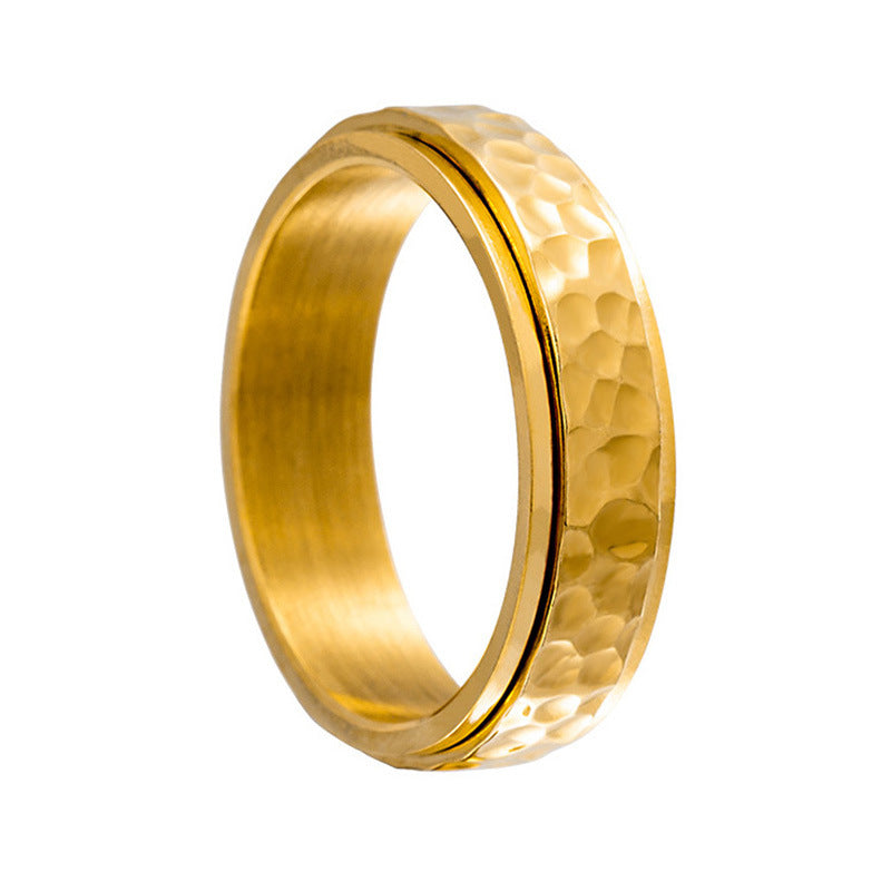 Rotatable Pleated Stainless Steel Ring