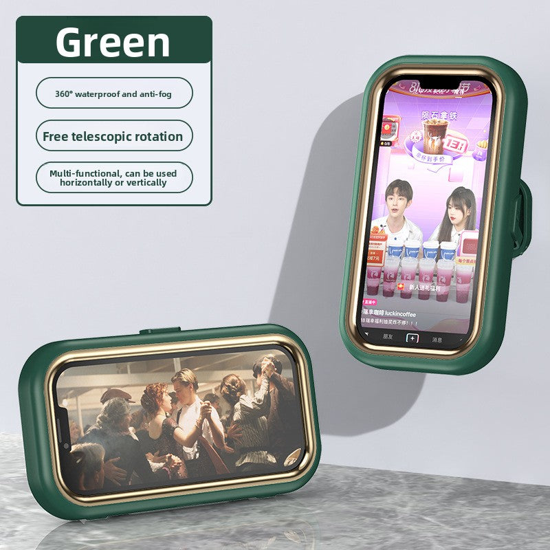 Rotatable Shower Phone Holder with Anti-Fog Protection