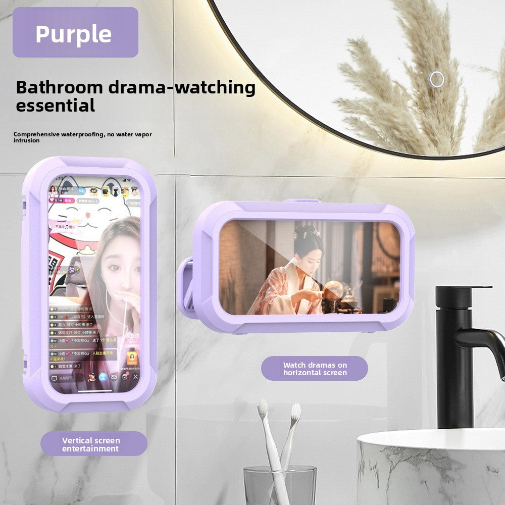 Rotatable Shower Phone Holder with Anti-Fog Protection