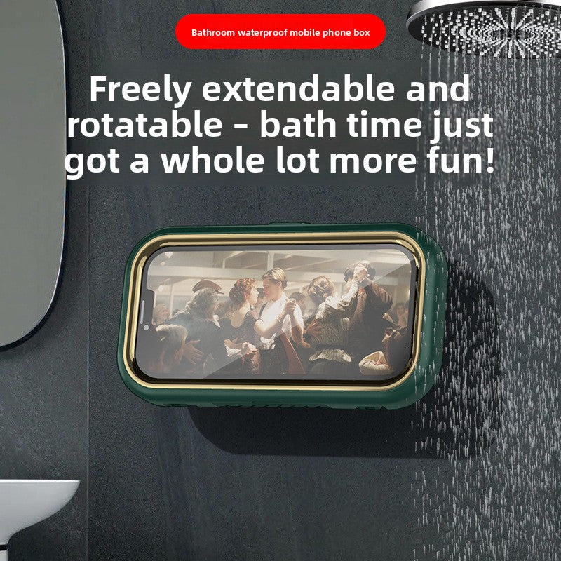 Rotatable Shower Phone Holder with Anti-Fog Protection