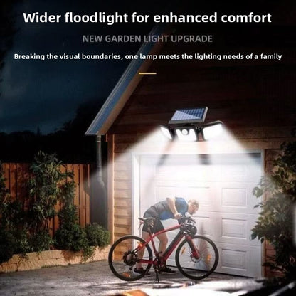 Rotatable Solar Wall Light with Motion Sensor and Waterproof Design