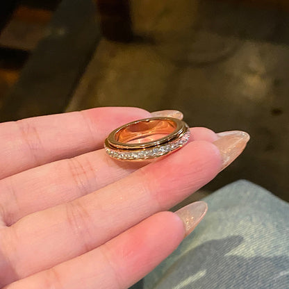 Rotatable Starry Sky Ring