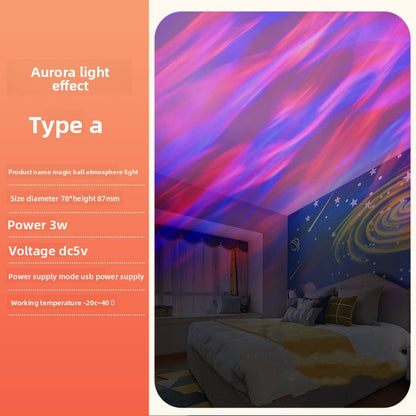 Rotating aurora light