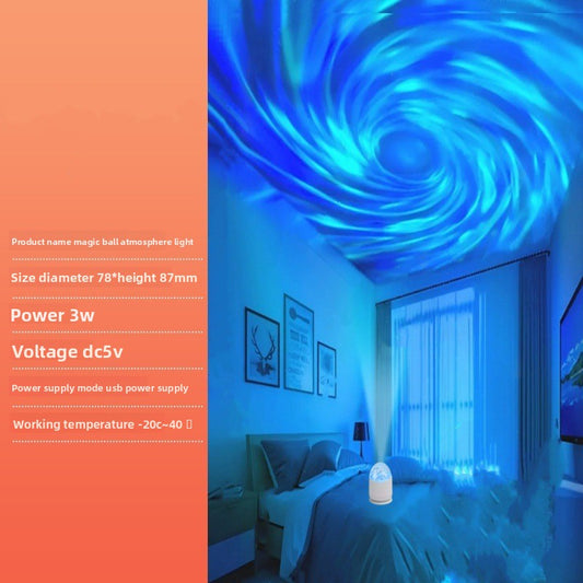 Rotating aurora light
