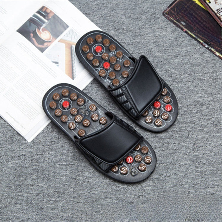 Rotating Bead Acupoint Massage Slippers