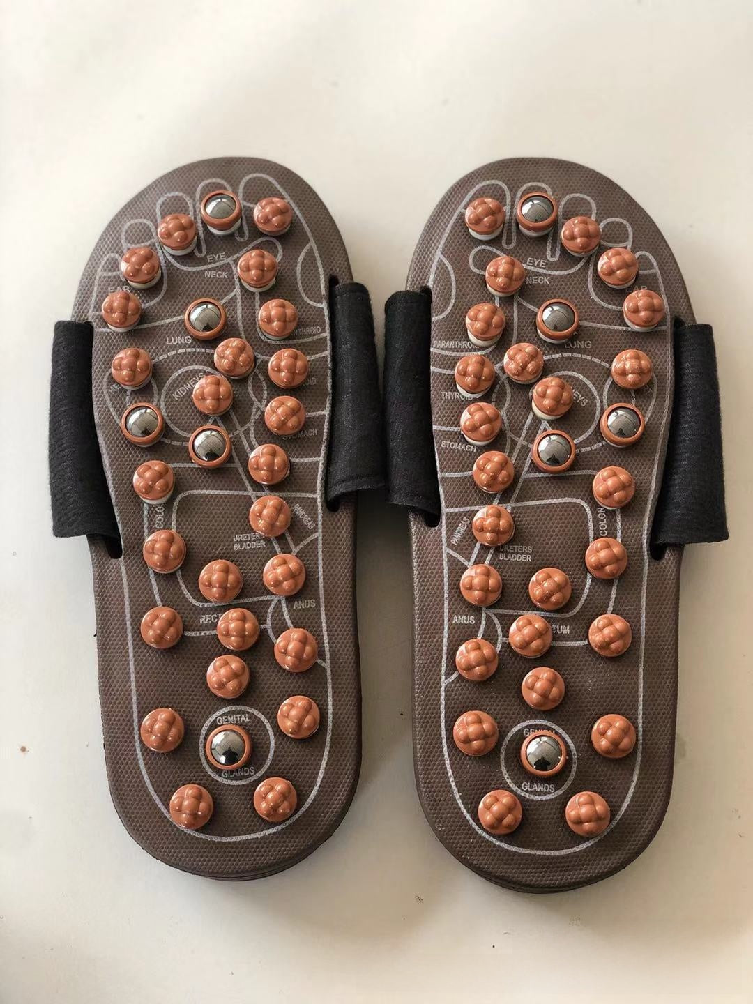Rotating Bead Acupoint Massage Slippers