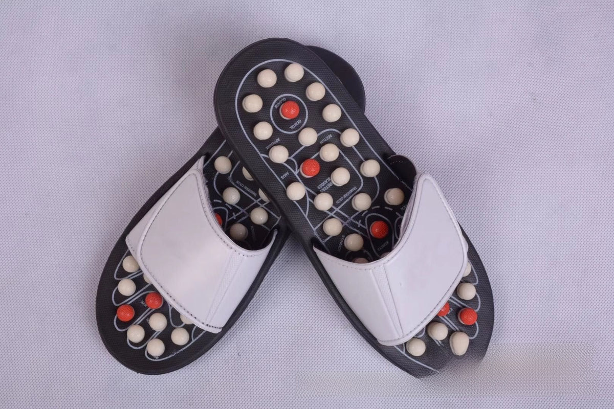 Rotating Bead Acupoint Massage Slippers