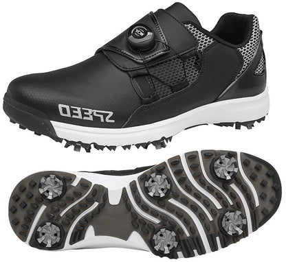 Rotating Buckle Golf Shoes with Removable Spikes
