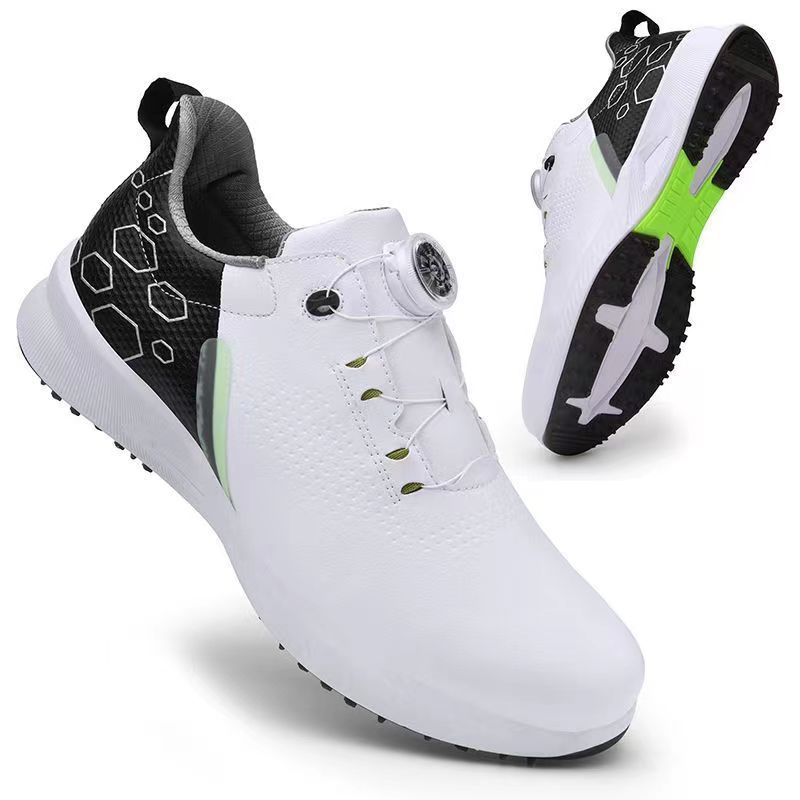 Rotating Buckle Golf Shoes with Removable Spikes