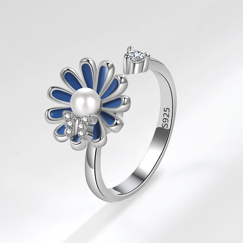 Rotating Butterfly Adjustable Ring
