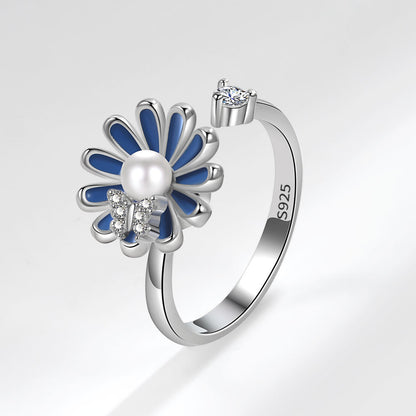 Rotating Butterfly Adjustable Ring