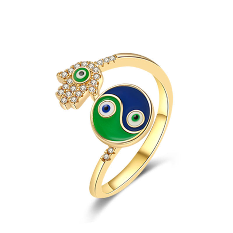Rotating Butterfly Adjustable Ring