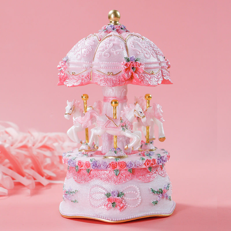 Rotating Carousel Music Box