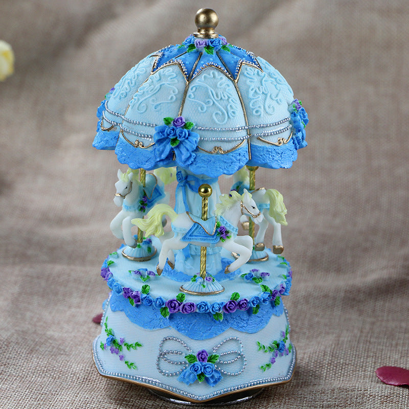 Rotating Carousel Music Box