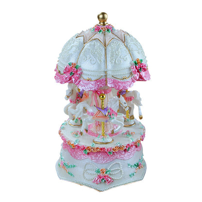 Rotating Carousel Music Box