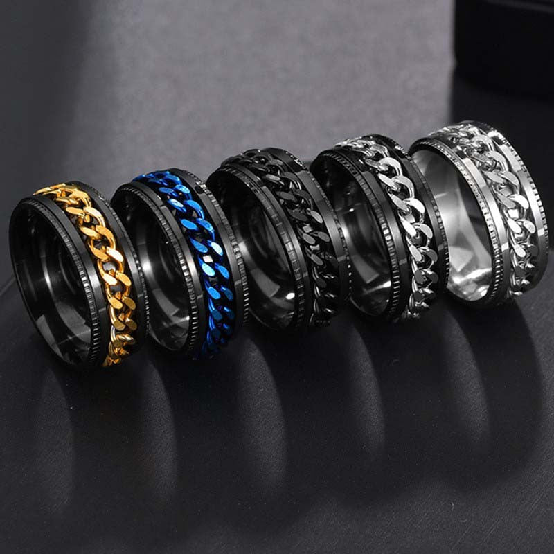 Rotating chain ring