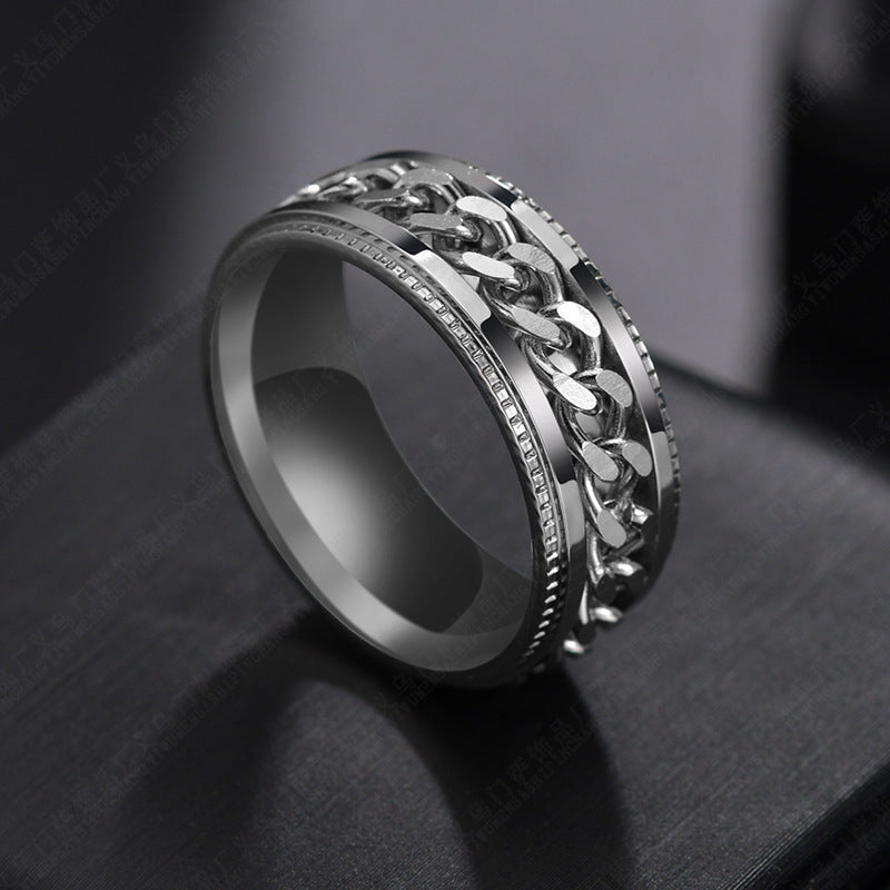 Rotating chain ring