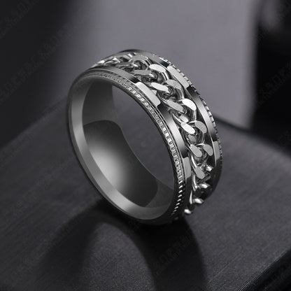 Rotating chain ring