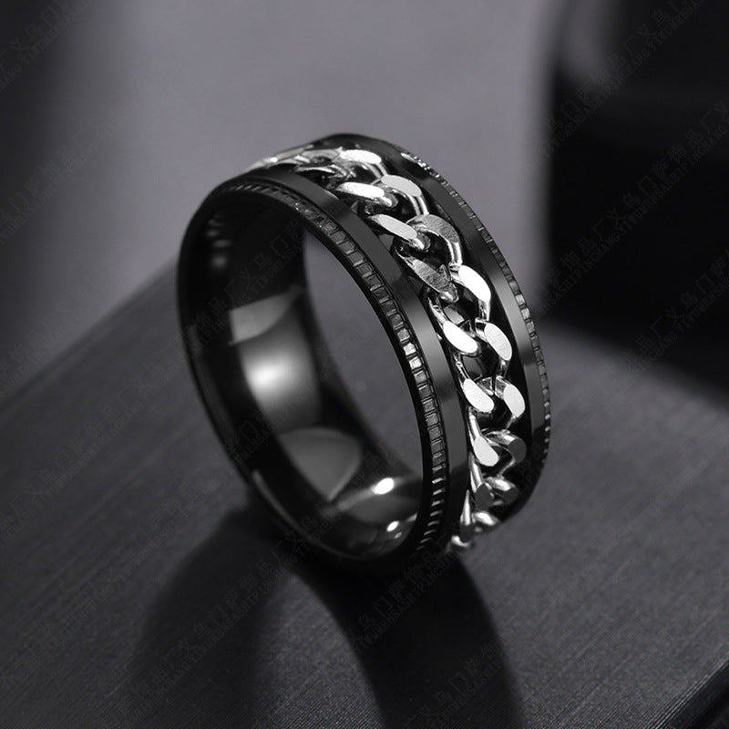 Rotating chain ring