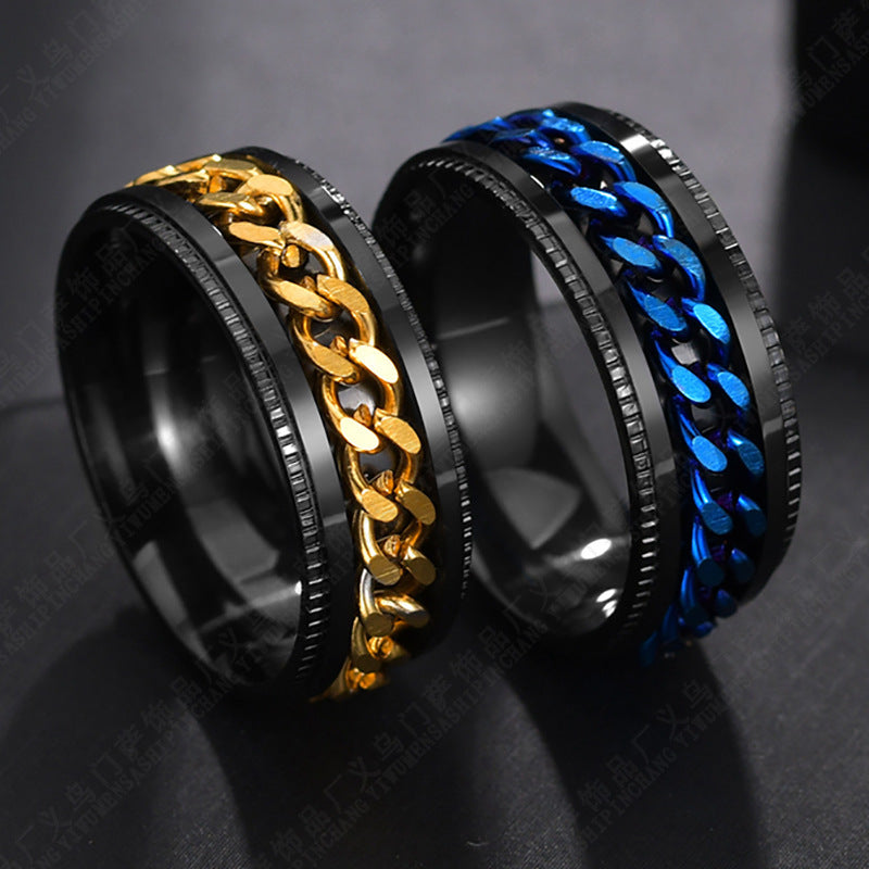 Rotating chain ring