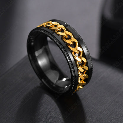 Rotating chain ring