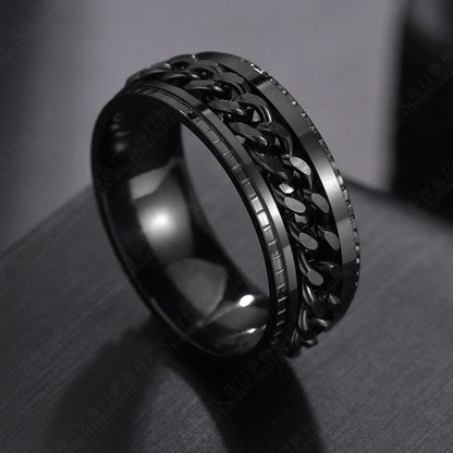 Rotating chain ring