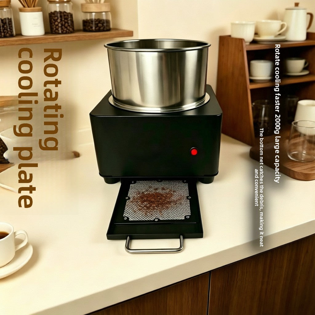 Rotating Coffee Bean Roasting Machine with Cooling Tray