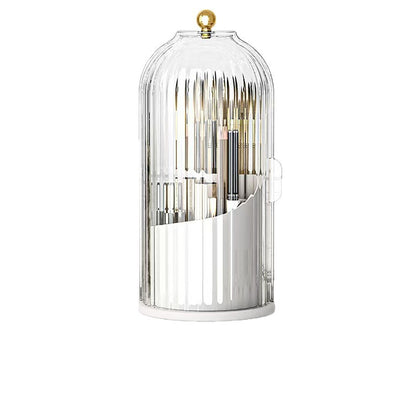 Rotating Cosmetic Organizer with Dust-Proof Cover
