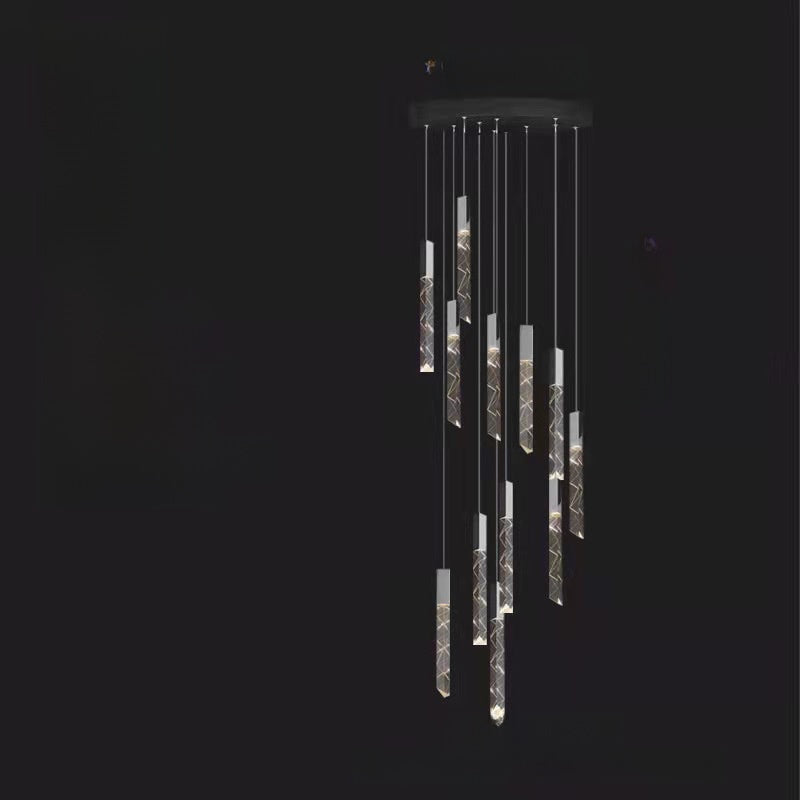 Rotating Crystal Chandelier Nordic Modern Lighting