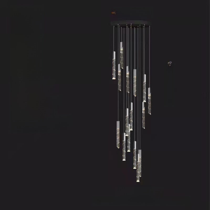 Rotating Crystal Chandelier Nordic Modern Lighting