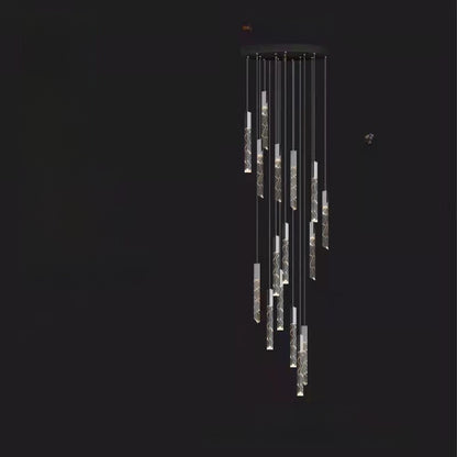 Rotating Crystal Chandelier Nordic Modern Lighting