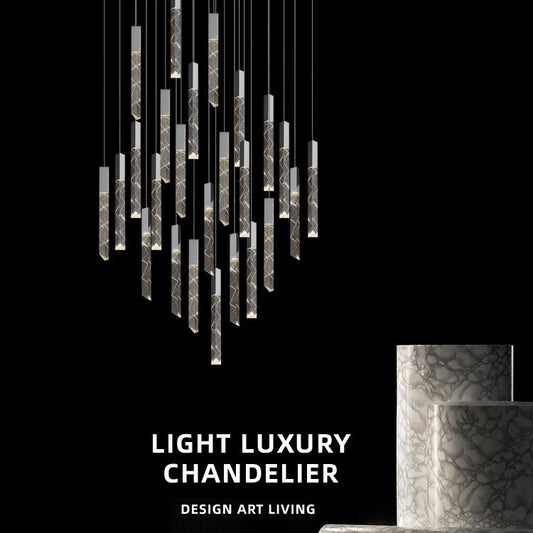Rotating Crystal Chandelier Nordic Modern Lighting