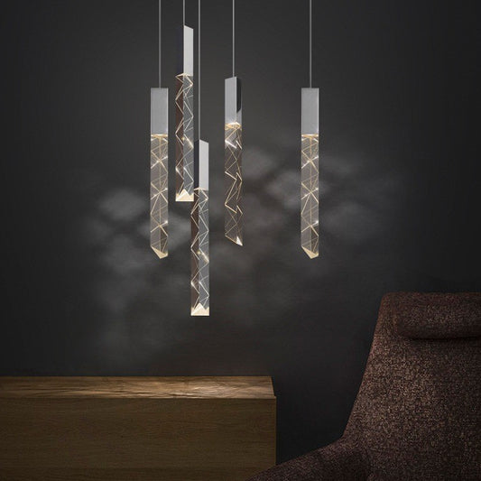 Rotating Crystal Chandelier Nordic Modern Lighting
