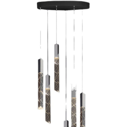 Rotating Crystal Chandelier Nordic Modern Lighting