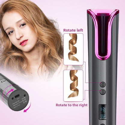 Rotating curling iron