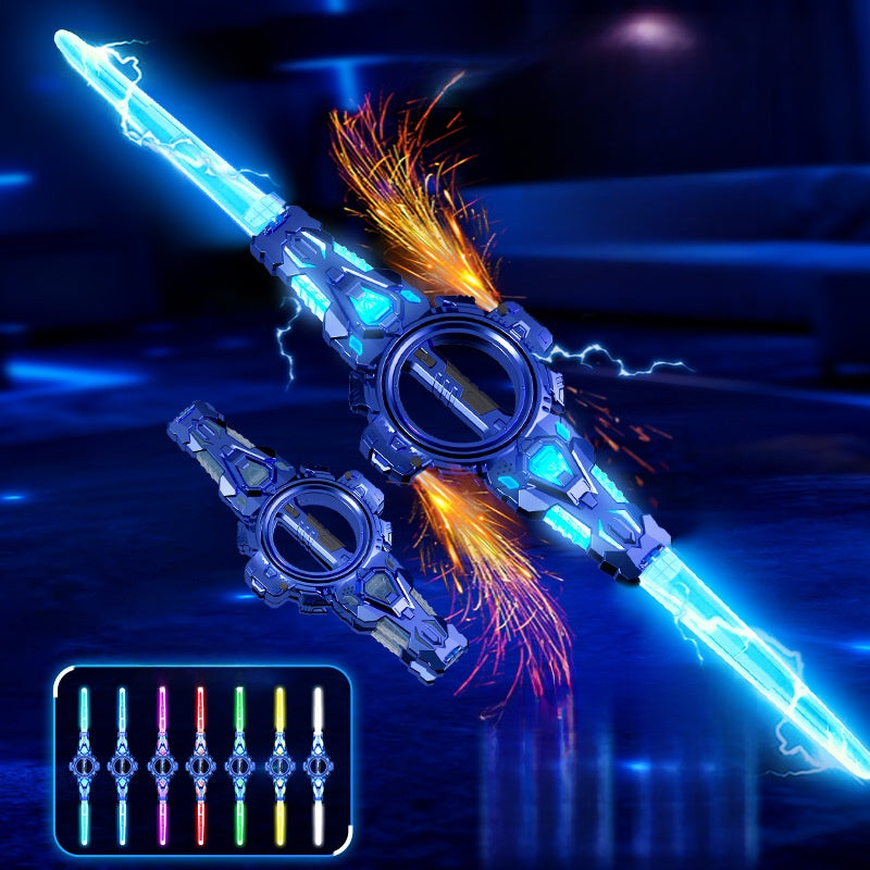 Rotating Double-Edged Lightsaber Toy